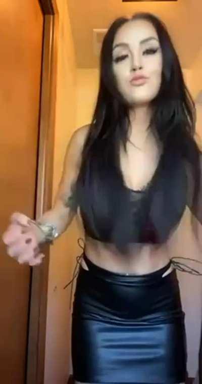 Me getting ready for Halloween