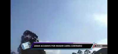 Impatient driver tried to pass car ahead by driving on wrong side of the street