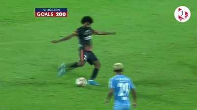 Glan Martins (FC Goa) scores a screamer. [Indian Super league] [Great Goal]