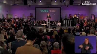 Anthony Albanese delivers rousing speech to kick off voice yes campaign