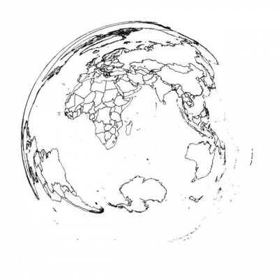 Roaming through the Lambert Azimuthal Equal Area Map Projection [OC]