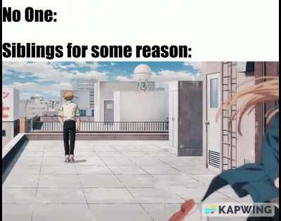 if you have siblings you know