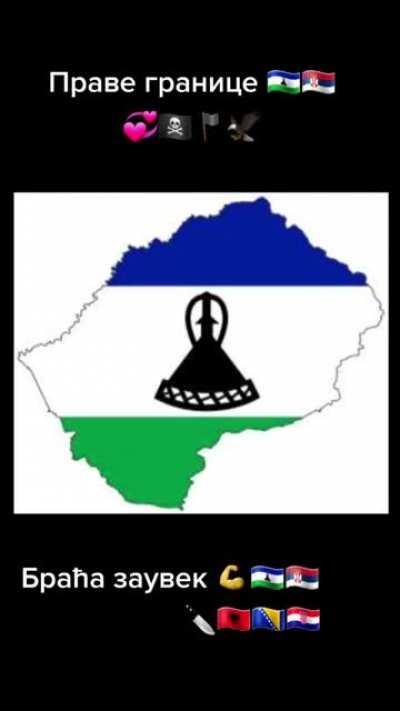 Lesoto and Serbia best contries man 💪💪☦☦