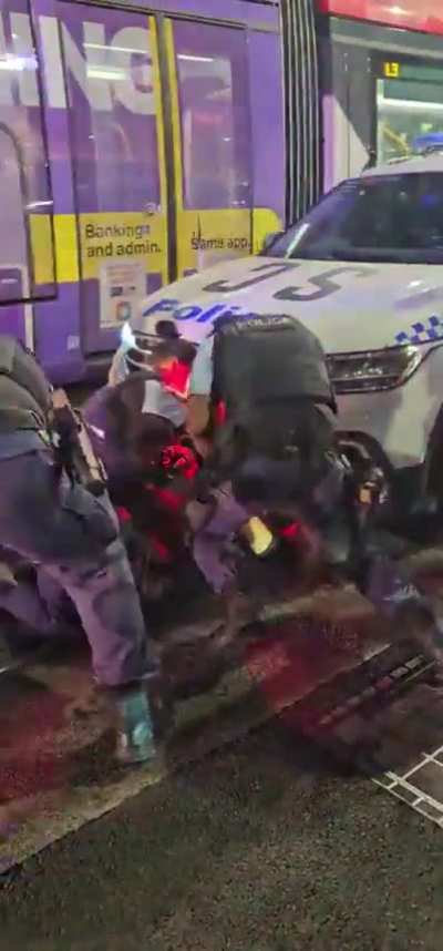 Drunk Man Confronts Police After Stopping Tram in Sydney Central Business District