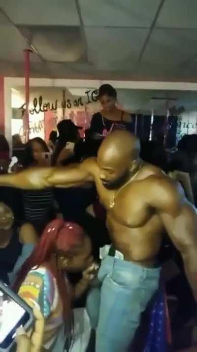 Random wild black stipper party