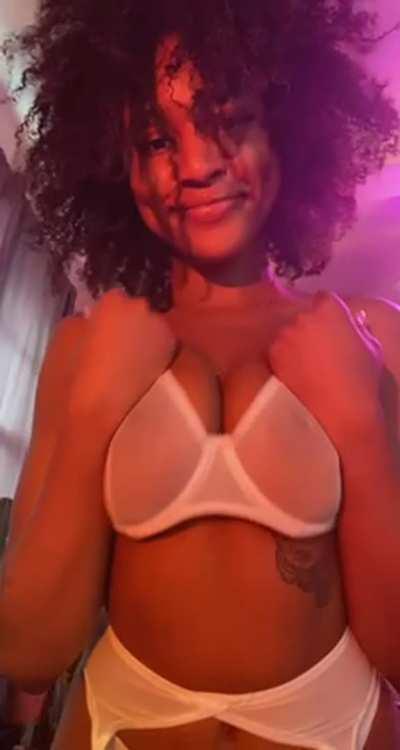 My bra and panties are see thru