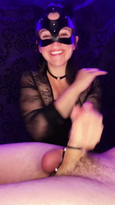 Slapping his cock is so much fun😈