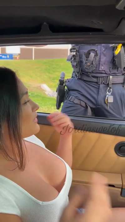 Woman lets cop grope her tits to not get a ticket. Cop gets fired after