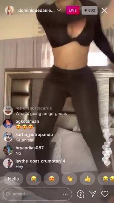 If you actually screen recorded Dom when she’s “off balance “ you’re the goat 🐐