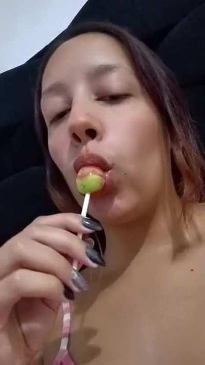 I drool on my lollipop or on your cock