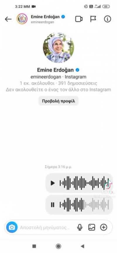 Frustrated young greek man warns erdogan’s wife to stop the constant bullying.