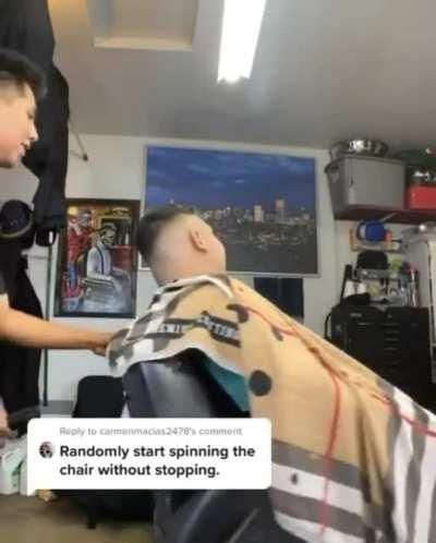 Barber pranks customer part 3