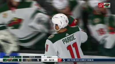 [VGK 1-(1) MIN] Zach Parise ties Game 7 with a between-the-legs shot