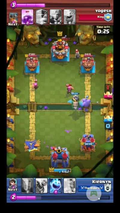 I honestly thought I was going to lose this match so I pulled a last ditch effort.