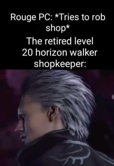 Almost lost his character on the second session