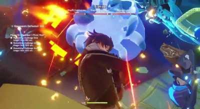 22s Triple Kenki clear with Clorinde, Furina, Nahida and Zhongli (all C0)