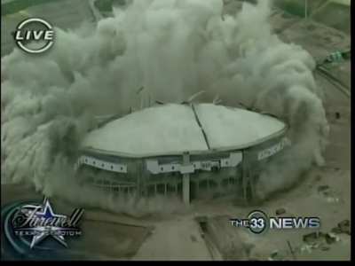 On this day 15 years ago, Texas Stadium in Irving, Texas, the Cowboys' home from 1971 to 2008, was demolished in a controlled implosion.