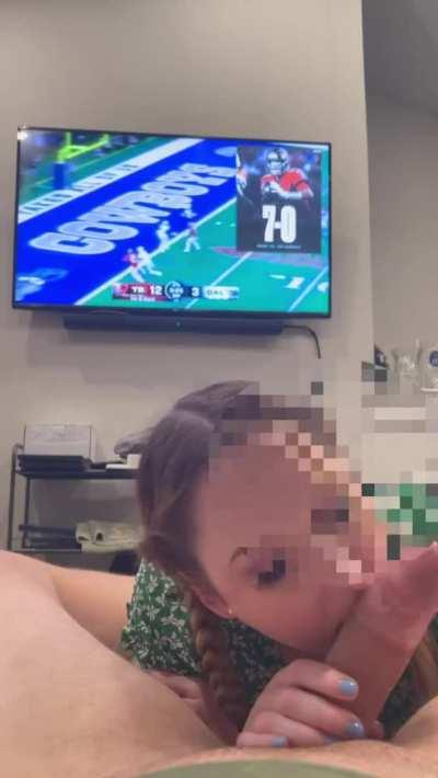 Does it get better than football and blowjobs?