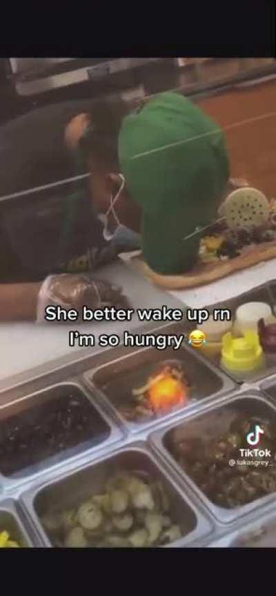 New Subway policy is to make sure you have precisely 500 pieces of oregano ig😳😳