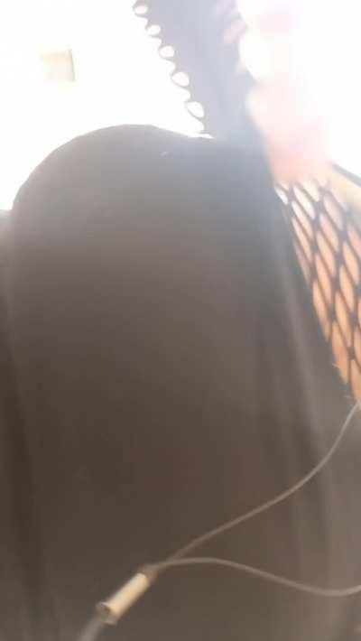 Big boobs and fishnets