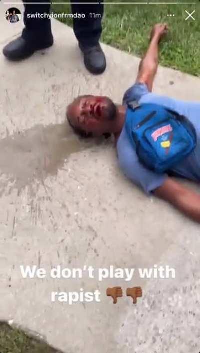 OBlock shorties knock a rapist out 💪🏾💯