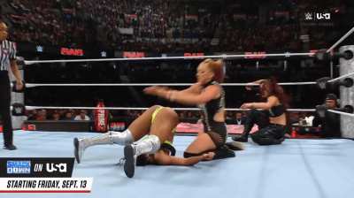 Bianca in tag action - Raw 9/9/24
