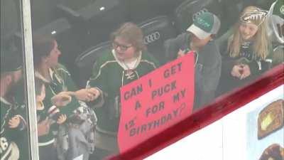 12 year old showing his true colours on his birthday