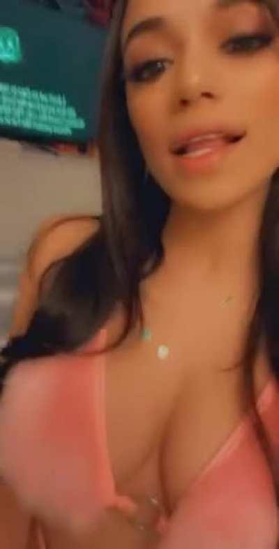 Savannah Sixx Popping Out Her Tit