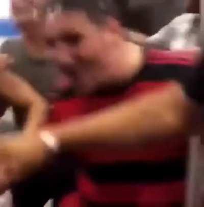 Just some guys cheering up a little girl who was crying on the subway.