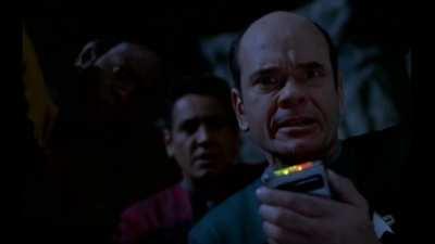 Star Trek exposes the soul trap. Captain Janeway has a near death experience, Archon shows up as her father and tries to convince her to follow it into it's matrix (the light)