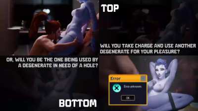 Not metaverse, this is sissyverse; top or bottom, today?