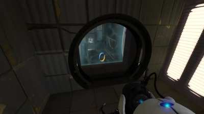 Just for fun: here's footage of me finishing this particular test before GLaDOS is done talking