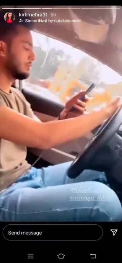 Pelvis talking to dheeraj cc kaise wapas aa gya and don't use mobile while driving (kya faida hua 94% laake) influenzaaa