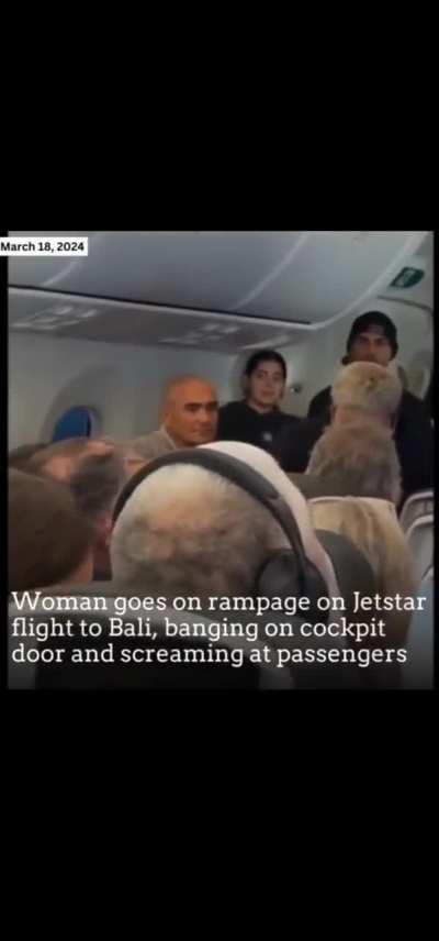 Australian flight to Bali forced to turn around. I'll let you guess why. 