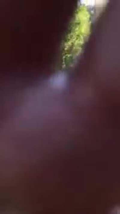 Blonde girl doesn't realise they are on Private property, attacks landowner when asked to leave.