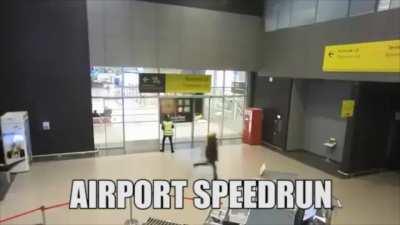 When you’re late for your flight