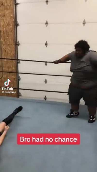 He did not stand a chance