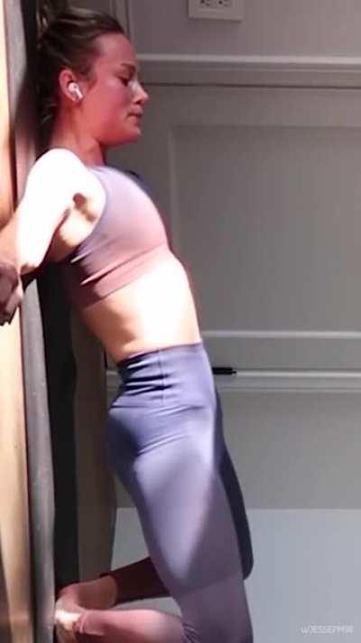 Brie Larson looks so flexible AF