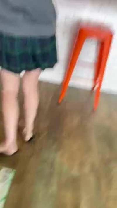 Had to be sneaky since it was so busy [gif]