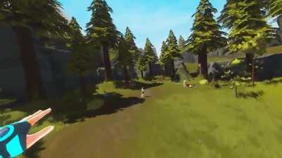 Gliding around the mountains in the Zenith MMO Alpha build