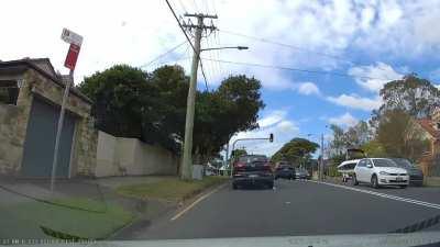 Dad was driving my car. Almost finished the two hour drive home from a sports event we'd watched the night before with some friends. I was very hungover and very unimpressed. [OC]