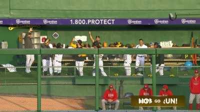 [Highlight] [Highlight] Connor Joe stays red hot, with a 3 run homer to dead center to start the game for the Pirates