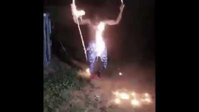 Fire jump rope