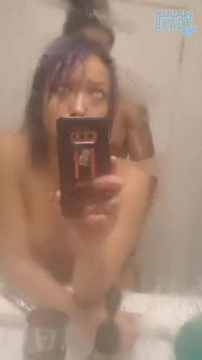 We took a shower and then got dirty again ;-)