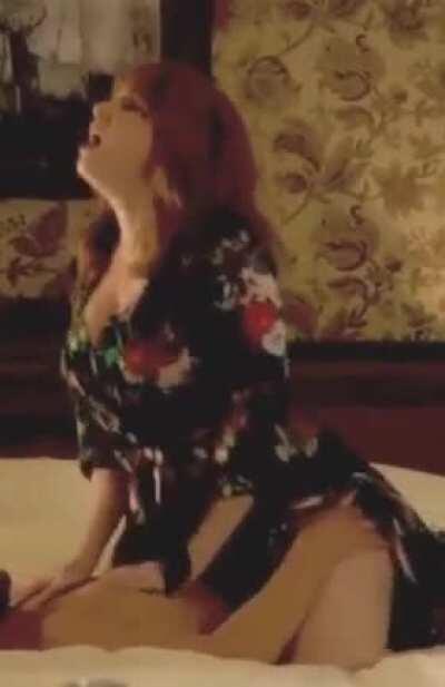 Christina Hendricks riding you