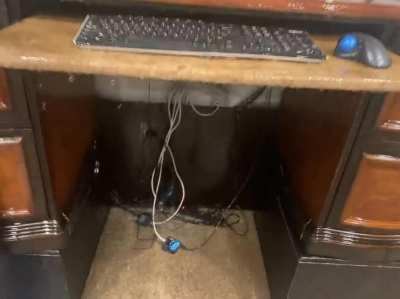 A nice warm welcome back to the office!