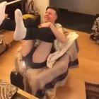 Fart catches cat on fire !