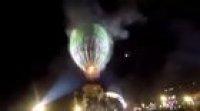 Hot air balloon filled with fireworks explodes and falls on top of crowd 2018