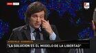 No me canso de escuchar estos dos minutos de absoluta lucidez de Javier Milei