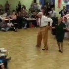 This old couple dancing like they're in their 20's